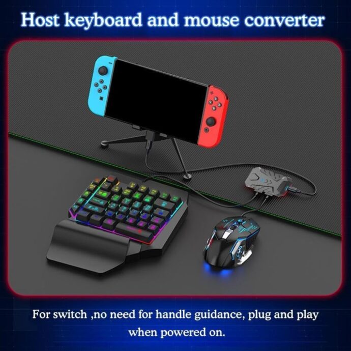 ⁦محول لوحة مفاتيح وفأرة للألعاب – 7 وظائف في 1 🎮⁩ - الصورة ⁦9⁩