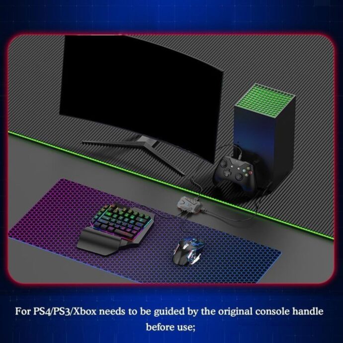 ⁦محول لوحة مفاتيح وفأرة للألعاب – 7 وظائف في 1 🎮⁩ - الصورة ⁦8⁩