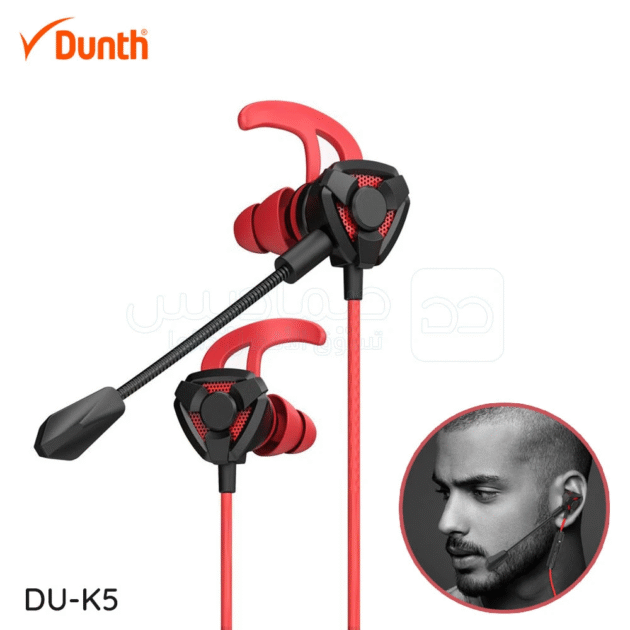سماعات ألعاب سلكية DUNTH DU-K5 مع ميكروفون مدمج – متوافقة مع PS4 وSwitch وXbox وPC بمنفذ 3.5مم 🎧