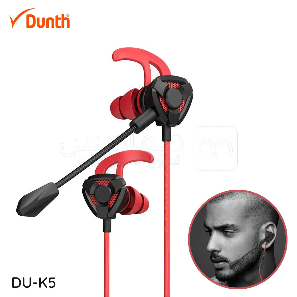 سماعات ألعاب سلكية DUNTH DU-K5 مع ميكروفون مدمج – متوافقة مع PS4 وSwitch وXbox وPC بمنفذ 3.5مم 🎧