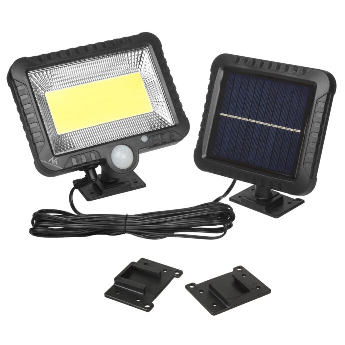 ⁦مصباح كشاف شمسي LED مع مستشعر حركة 5 واط مقاوم للماء IP44 – SL-F100⁩ - الصورة ⁦4⁩