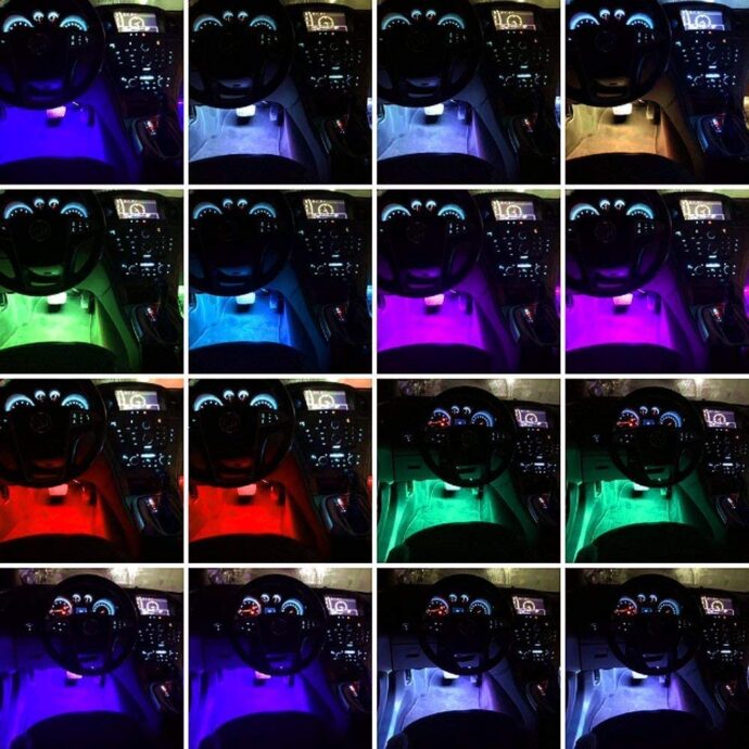 ⁦ألواح إضاءة للسيارة تتزامن مع الموسيقى بـ 48 لمبة LED⁩ - الصورة ⁦3⁩