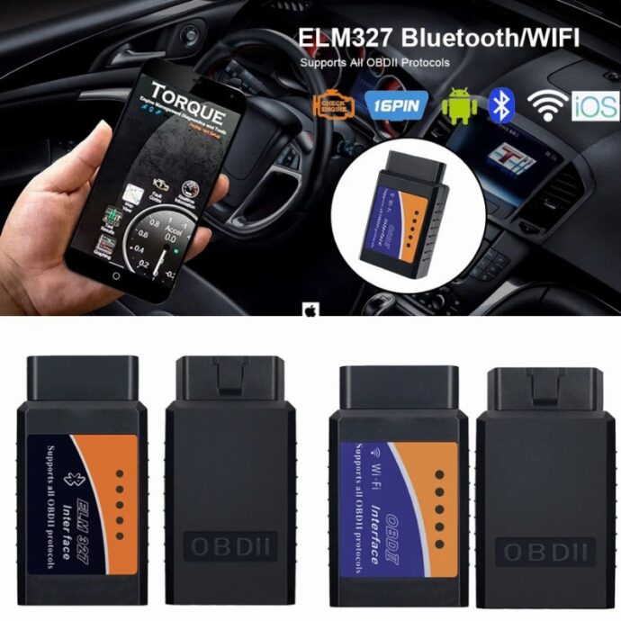 ⁦أداة تشخيص أعطال السيارات OBD2 V1.5 – قارئ أكواد مع Bluetooth/WiFi متوافق مع Android وISO 9141 Vgate iCar2 🚗🔧⁩ - الصورة ⁦2⁩
