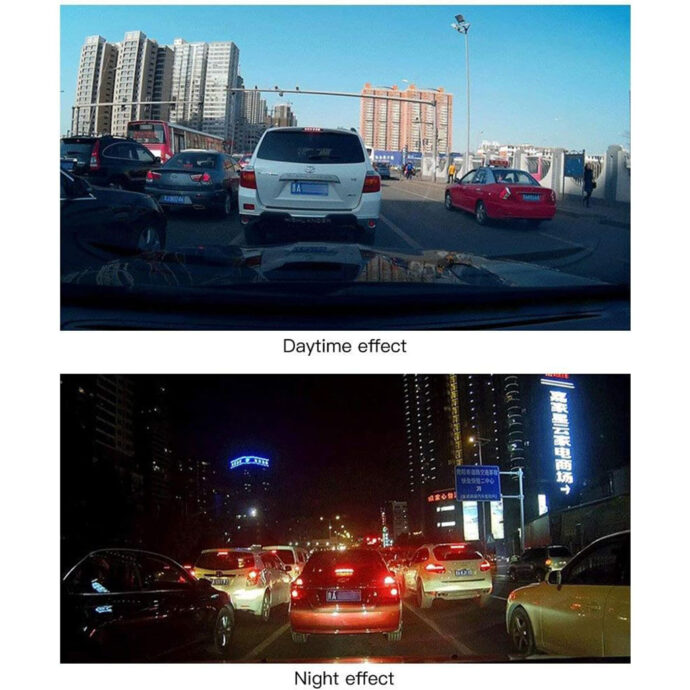 ⁦مرآة خلفية مع كاميرا أمامية وخلفية للسيارة بدقة FHD 1080P شاشة 4.3 بوصة⁩ - الصورة ⁦6⁩