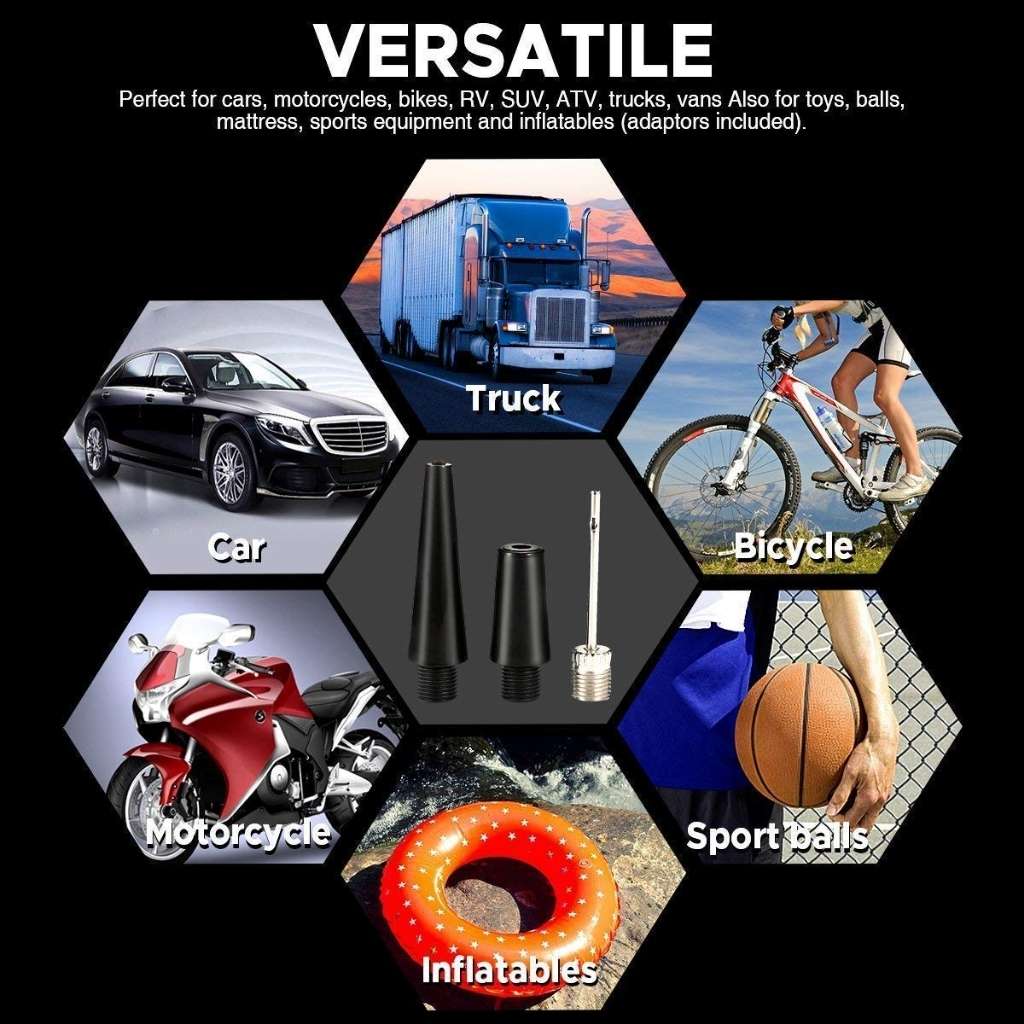 ضاغط هواء مزدوج الأسطوانة SHREESAMP مع طقم إصلاح 12V -150PSI - الصورة 2