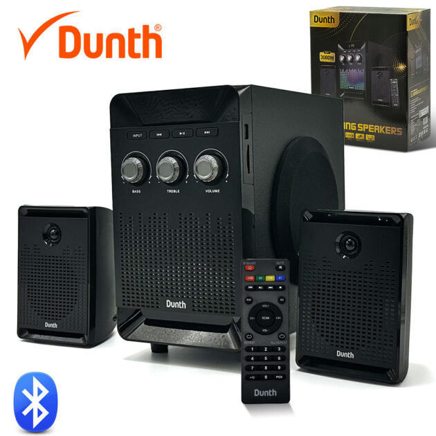 مكبر صوت DUNTH بقوة 3000 واط مع إضاءة LED – DU-SP380PLUS