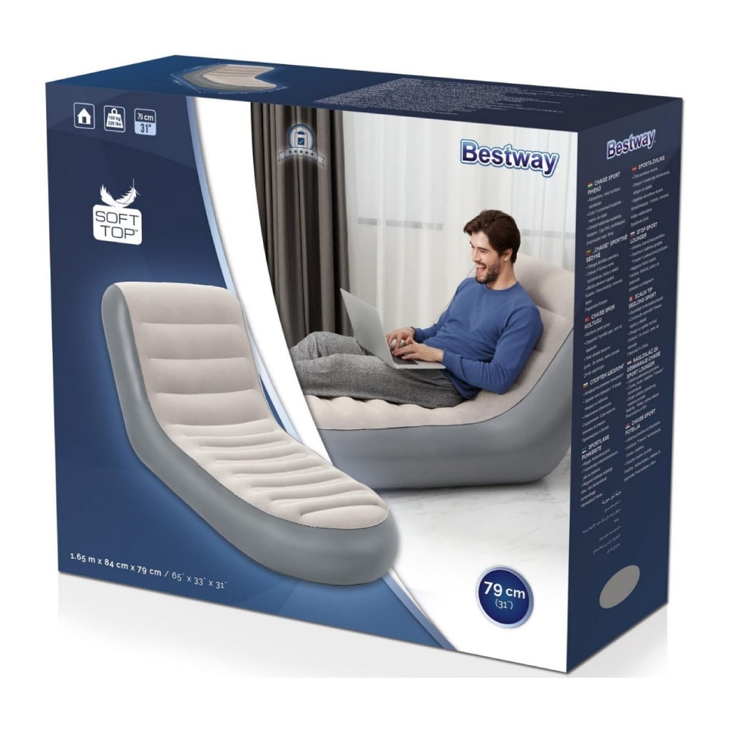 كرسي استرخاء مريح قابل للحمل Bestway Soft Top – موديل 75064 - الصورة 2