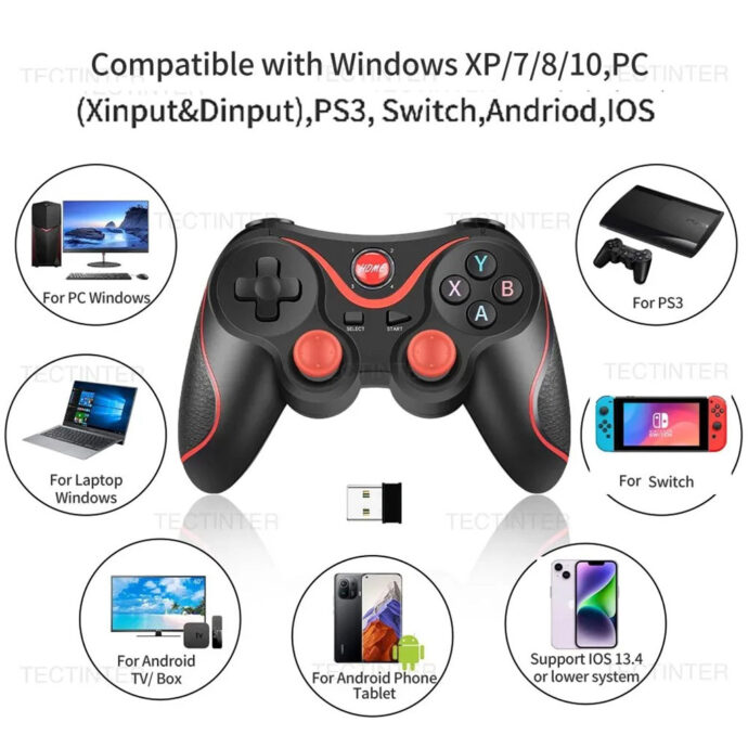 ⁦يد تحكم للألعاب بمقبض X3 للهاتف المحمول – Manette de Jeu⁩ - الصورة ⁦2⁩