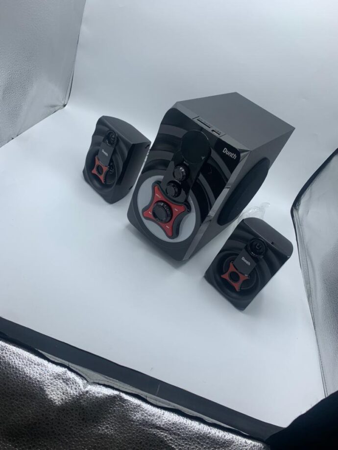 ⁦مكبر صوت DUNTH بقوة 3000 واط مع إضاءة LED – DU-SP378 PLUS⁩ - الصورة ⁦4⁩