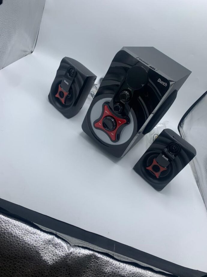 ⁦مكبر صوت DUNTH بقوة 3000 واط مع إضاءة LED – DU-SP378 PLUS⁩ - الصورة ⁦3⁩