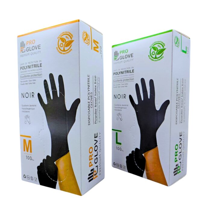 ⁦طقم 100 قفاز حماية من البولي نيتريل – Pro Glove⁩ - الصورة ⁦4⁩