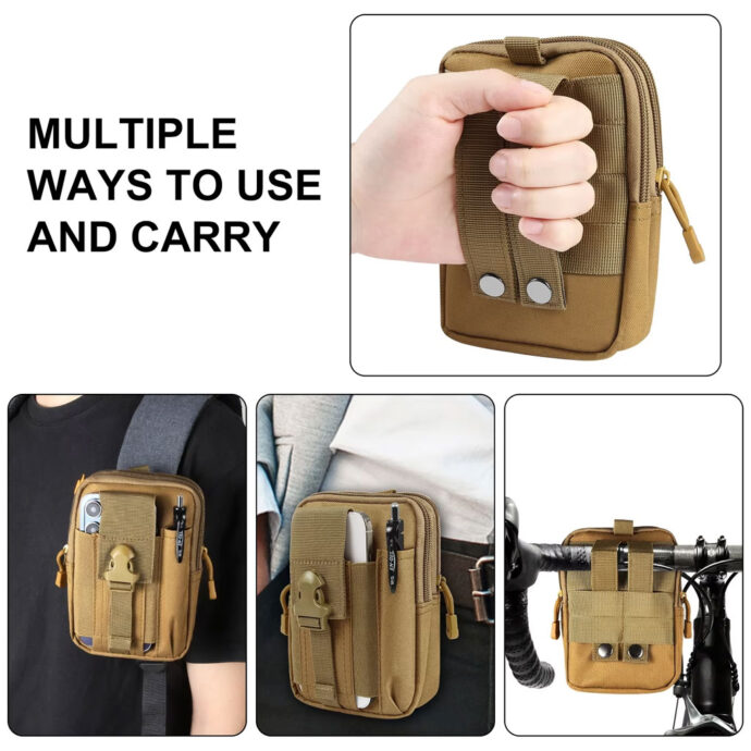 ⁦حقيبة خصر (ساك بانا) متعددة الوظائف مع حامل للهاتف 🎒📱⁩ - الصورة ⁦4⁩