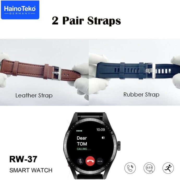⁦ساعة ذكية HainoTeko RW37 مع سماعات مدمجة بتصميم عصري⁩ - الصورة ⁦6⁩