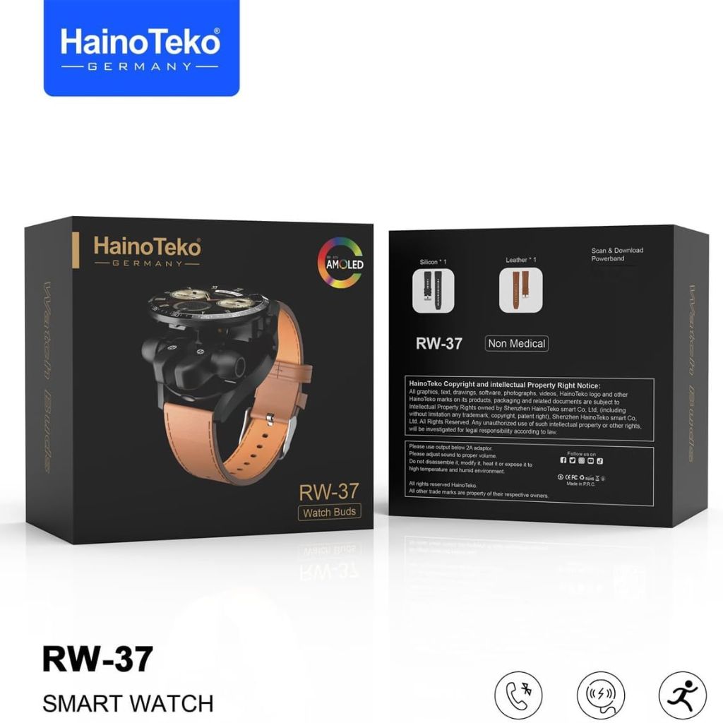 ساعة ذكية HainoTeko RW37 مع سماعات مدمجة بتصميم عصري - الصورة 8