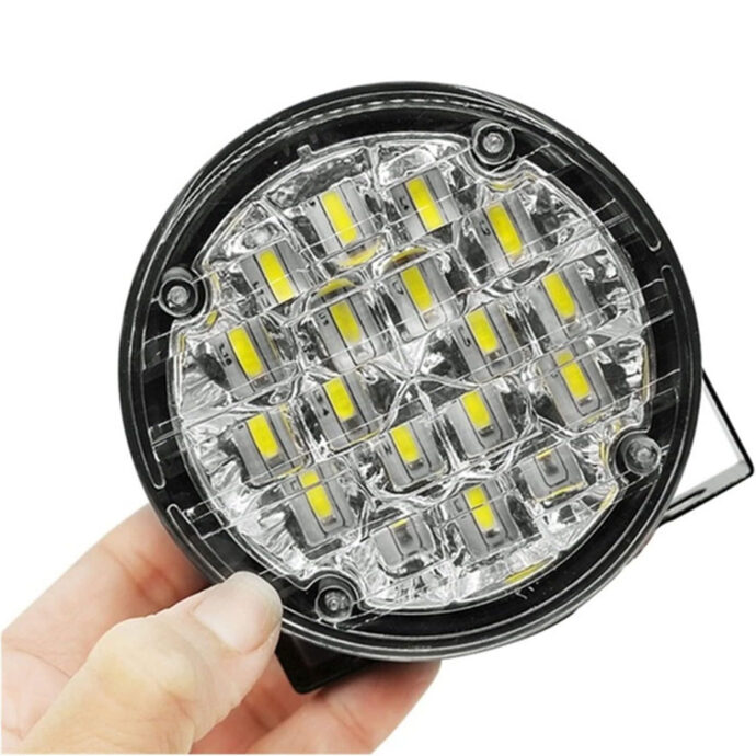 ⁦مصابيح ضباب 2 قطع 12V 18 LED لجميع السيارات⁩ - الصورة ⁦3⁩