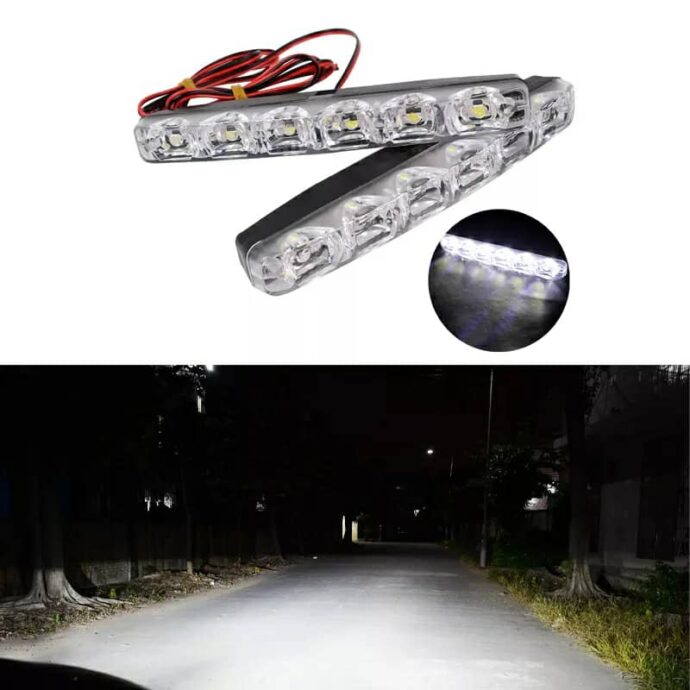 ⁦مصابيح نهارية مضادة للضباب Standard للسيارة 2 قطع، 10 LED⁩ - الصورة ⁦3⁩