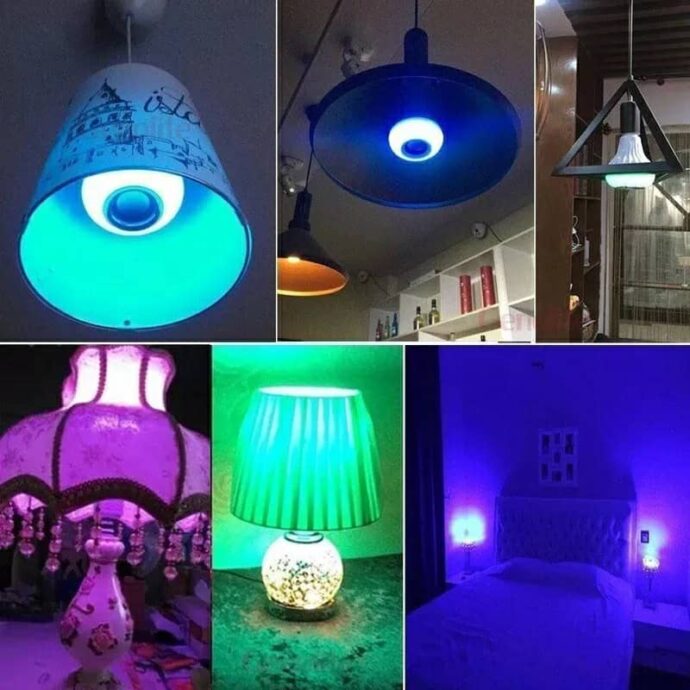 ⁦لمبة بلوتوث مع مكبر صوت و إضاءة RGB بجهاز تحكم عن بعد لاسلكي⁩ - الصورة ⁦2⁩