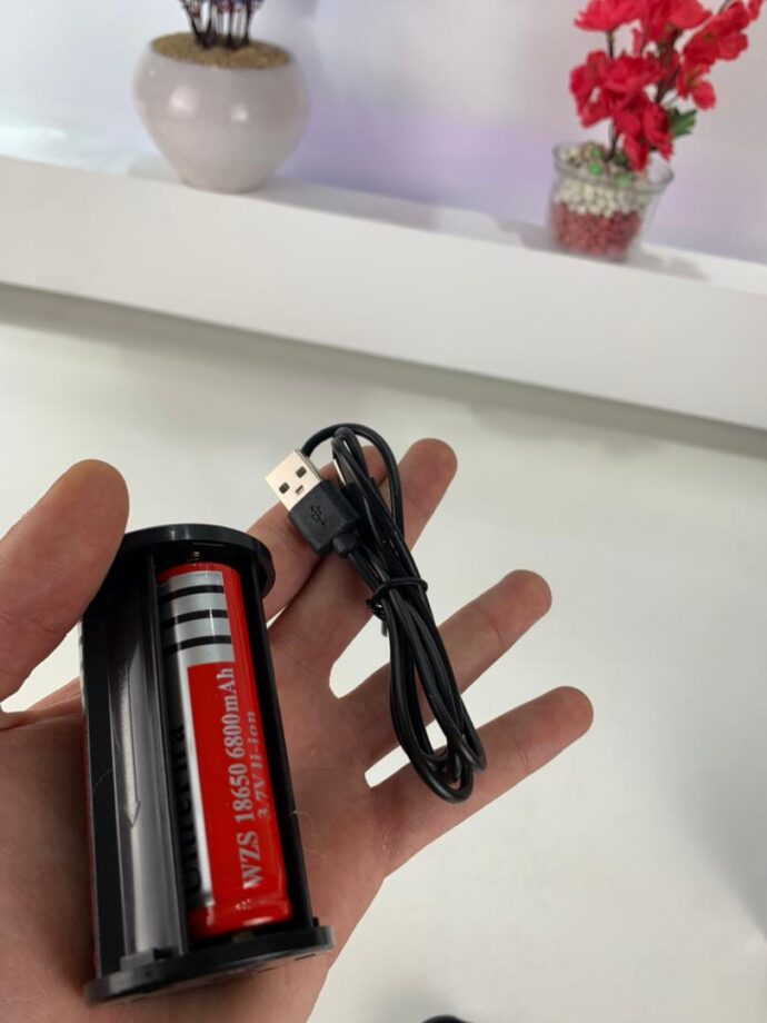 ⁦مصباح يدوي LED عالي الطاقة 30 واط مع بطارية ليثيوم 18650⁩ - الصورة ⁦13⁩