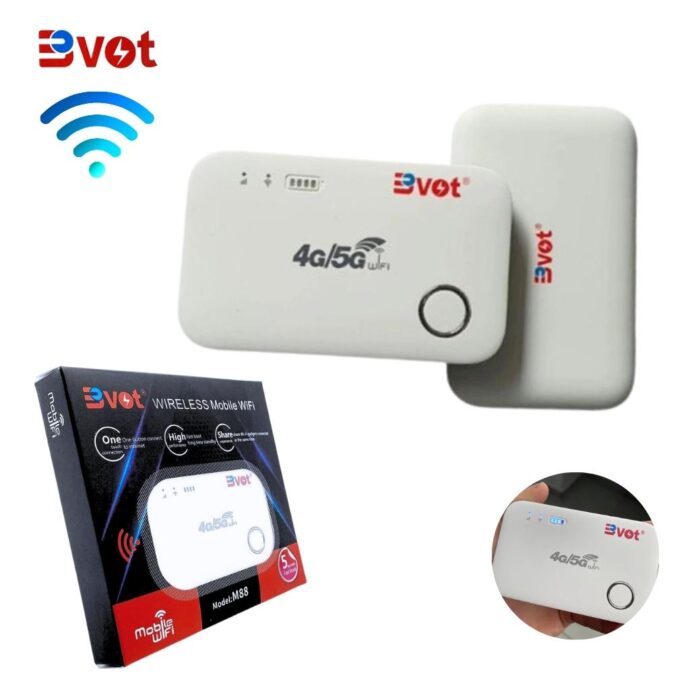 ⁦مودم Bvot M88 بتقنية 4G/5G LTE – أبيض – إنترنت سريع ومستقر⁩ - الصورة ⁦3⁩