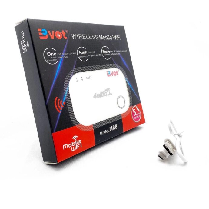 ⁦مودم Bvot M88 بتقنية 4G/5G LTE – أبيض – إنترنت سريع ومستقر⁩ - الصورة ⁦2⁩