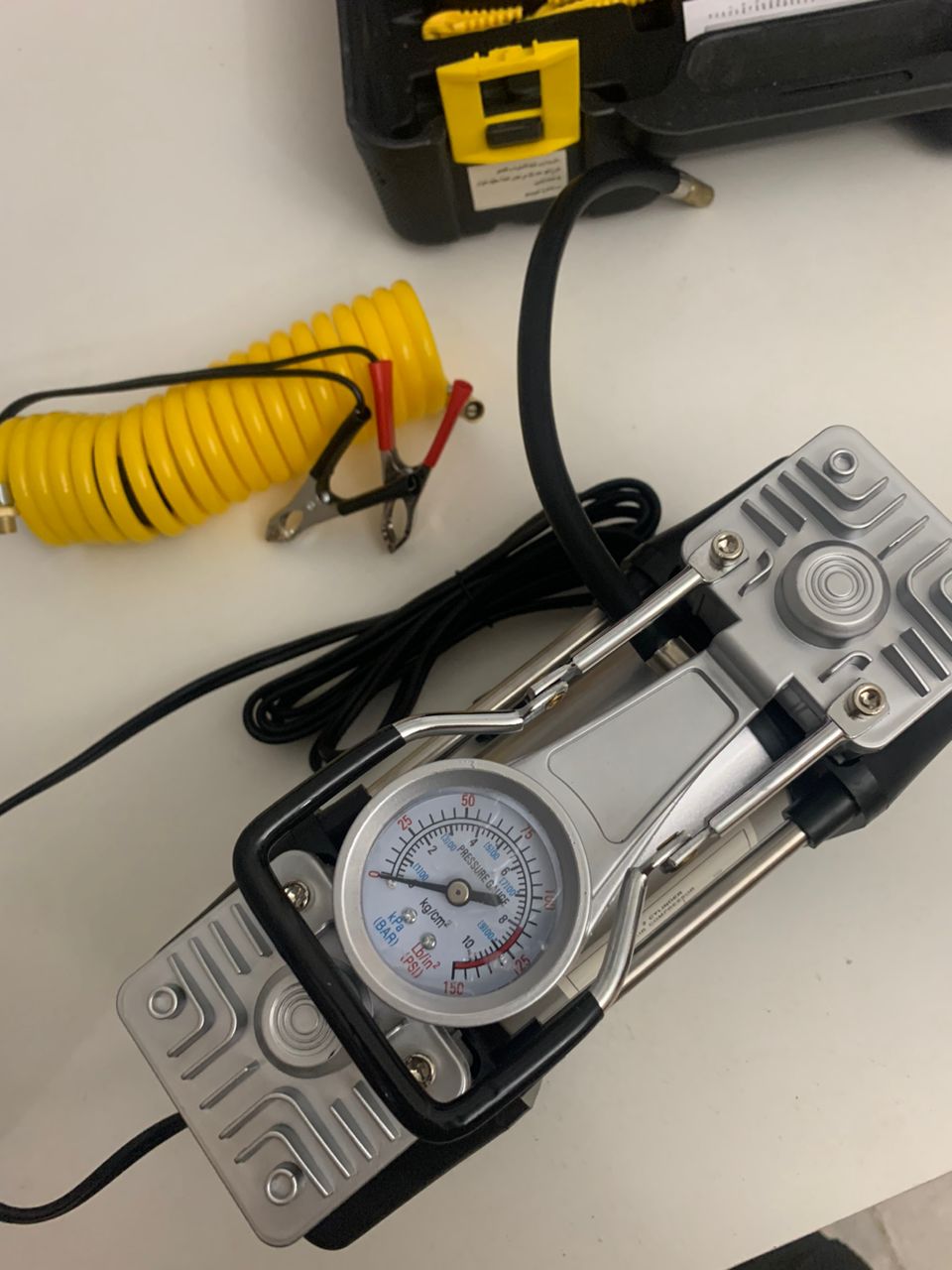 ضاغط هواء مزدوج الأسطوانة SHREESAMP مع طقم إصلاح 12V -150PSI - الصورة 7