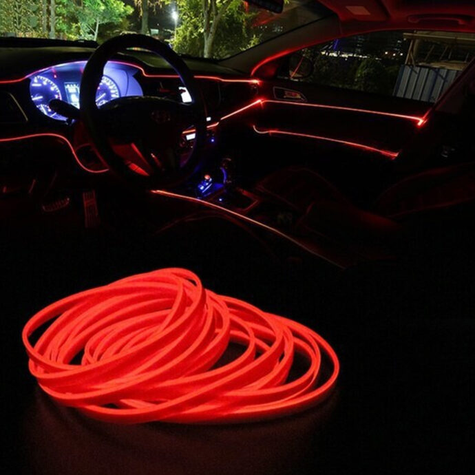 ⁦كابل إضاءة LED ديكوري لصالون السيارة – أجواء فاخرة ومميزة⁩ - الصورة ⁦2⁩