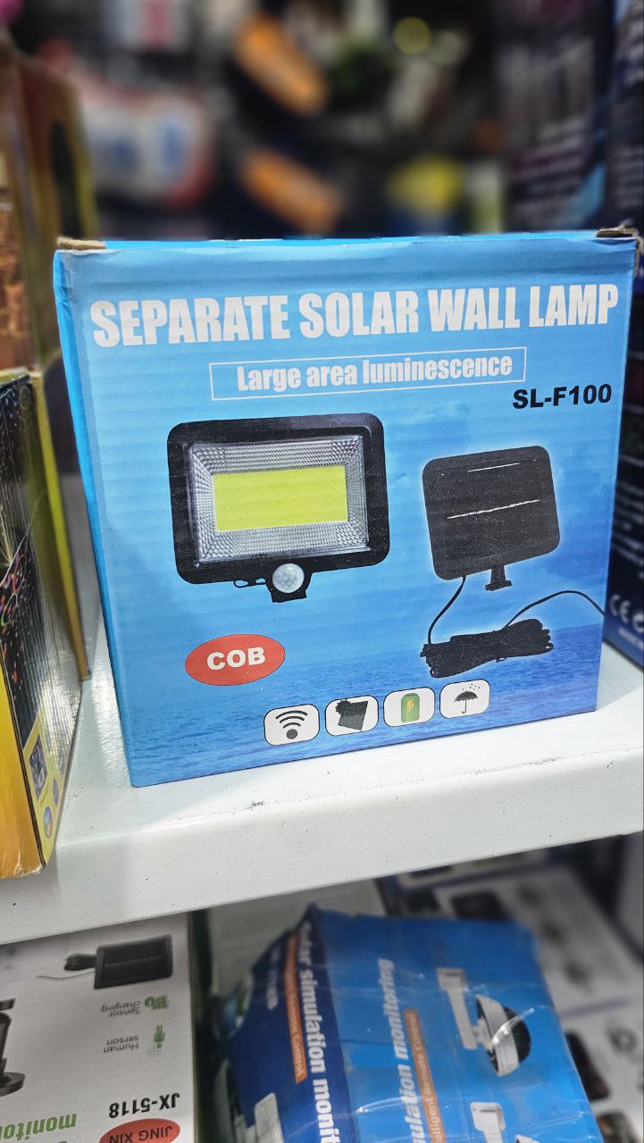 مصباح كشاف شمسي LED مع مستشعر حركة 5 واط مقاوم للماء IP44 – SL-F100 - الصورة 2