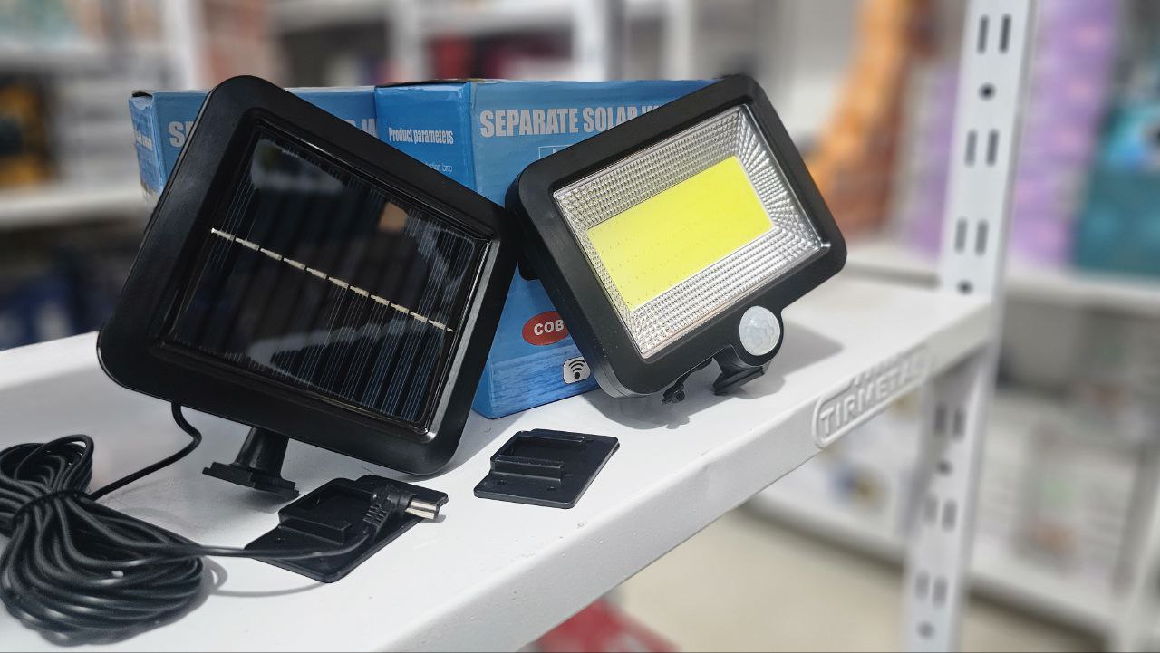 مصباح كشاف شمسي LED مع مستشعر حركة 5 واط مقاوم للماء IP44 – SL-F100 - الصورة 3