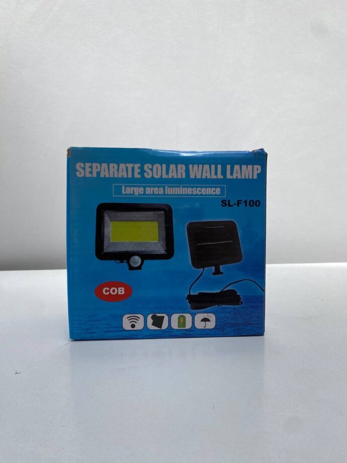 ⁦مصباح كشاف شمسي LED مع مستشعر حركة 5 واط مقاوم للماء IP44 – SL-F100⁩ - الصورة ⁦9⁩