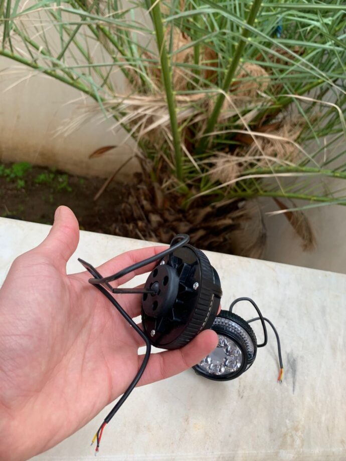 ⁦طقم 2 كشافات ضباب 6 LED 12V-85V للدراجات النارية⁩ - الصورة ⁦5⁩