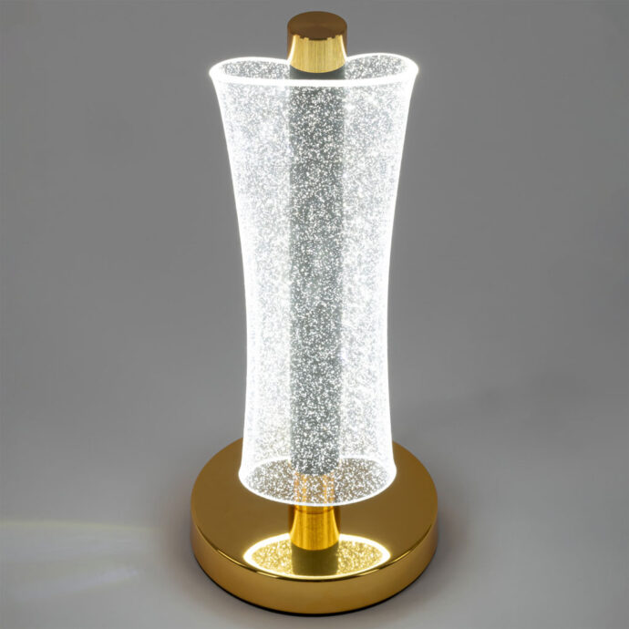⁦مصباح طاولة LED حديث من الكريستال ✨💡⁩ - الصورة ⁦5⁩