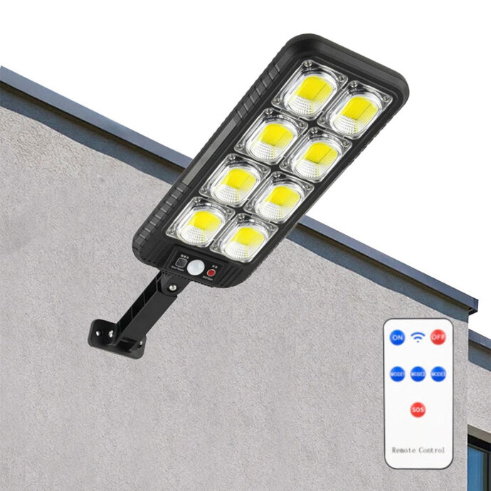 ⁦مصابيح عمودية خارجية 200 LED تعمل بالطاقة الشمسية مقاومة للماء IP65 – JX200 🌞💡⁩ - الصورة ⁦4⁩