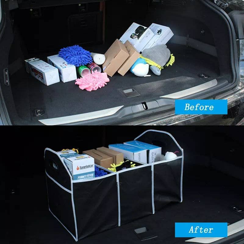 صندوق تخزين للسيارة قابل للطي مع 3 أجزاء  🚗📦 - الصورة 3