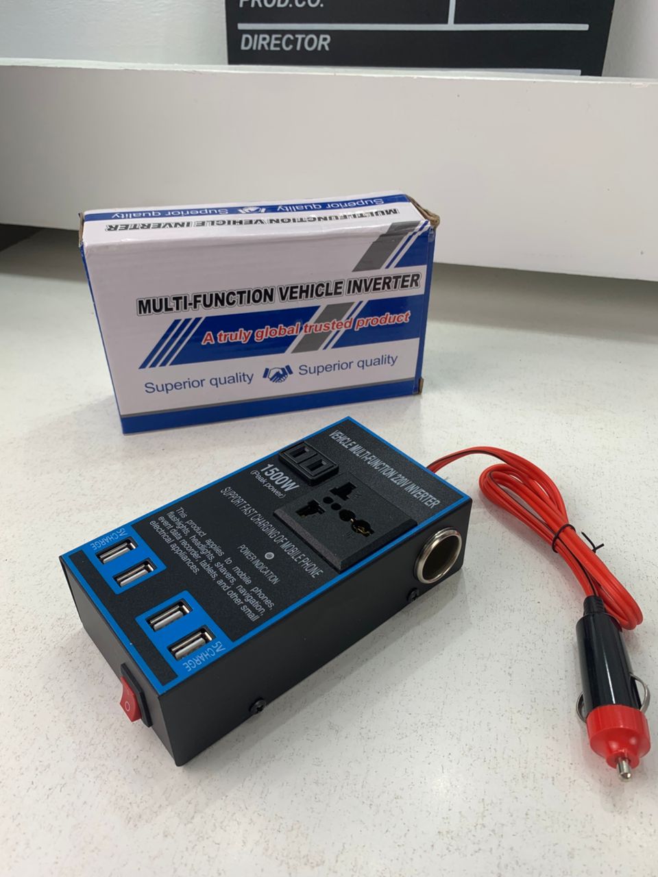 محول تيار كهربائي للسيارة من DC 12V/24V إلى AC 110V/220V 🚗⚡ - الصورة 7