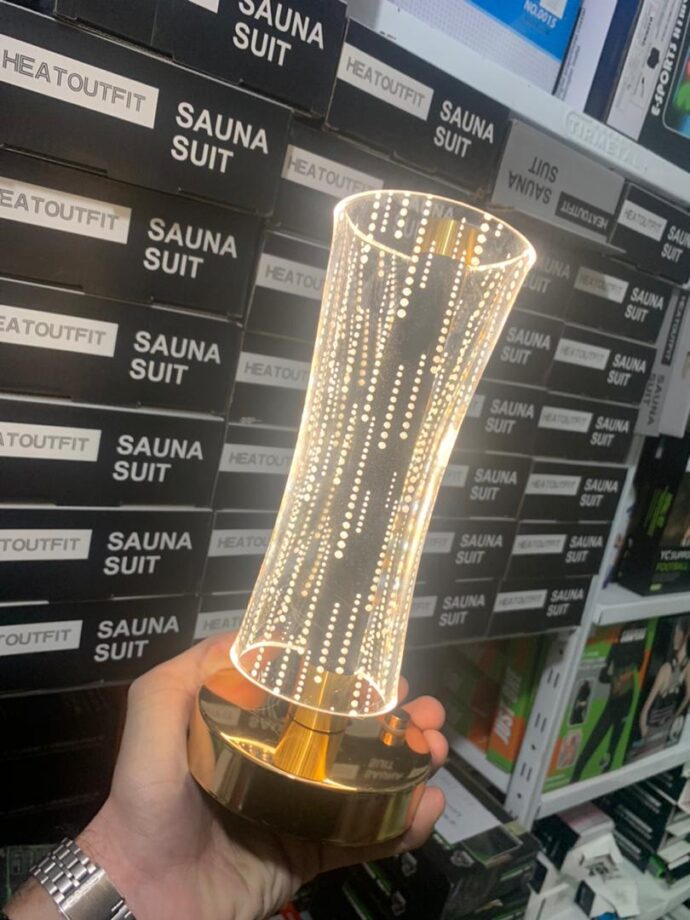 ⁦مصباح طاولة LED حديث من الكريستال ✨💡⁩ - الصورة ⁦11⁩