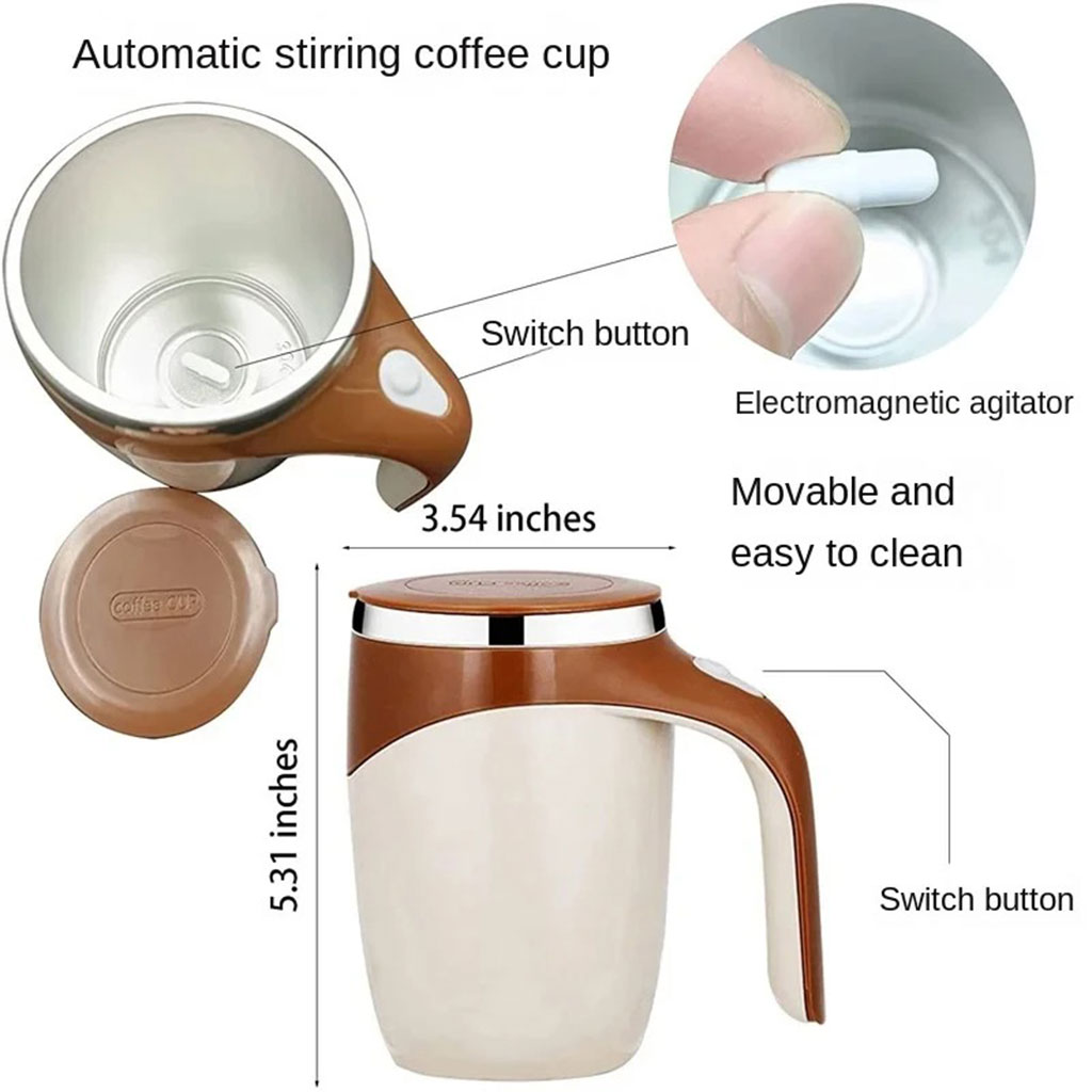 كوب رغوة الحليب الأوتوماتيكي متعدد الوظائف بشحن USB ☕⚡ - الصورة 3