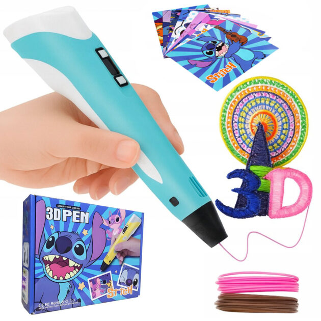 قلم رسم ثلاثي الأبعاد (3D) للأطفال مع خيوط تعبئة ( Filament) ✏️🎨