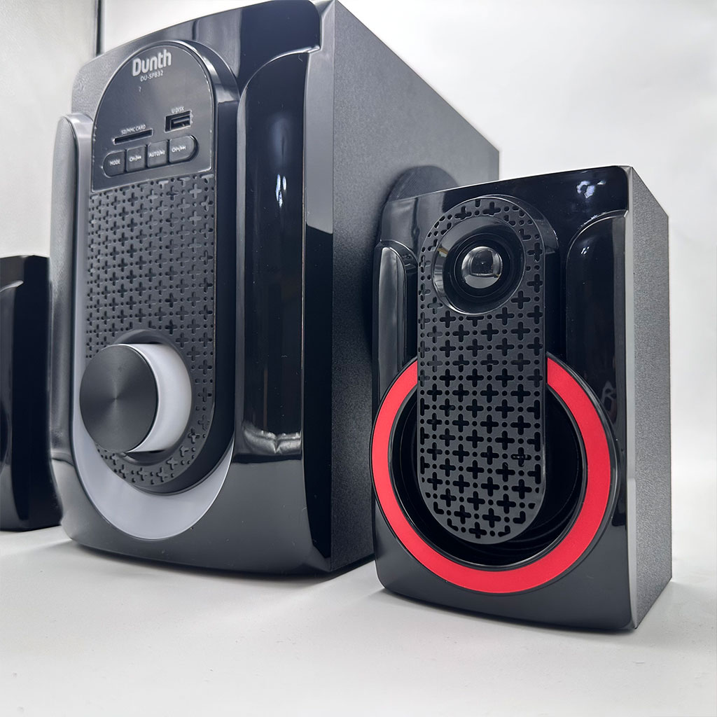 مكبر صوت احترافي أصلي DUNTH DU-SP832 – 8000W مع LED، بلوتوث، AUX، USB وراديو FM 🔊✨ - الصورة 4