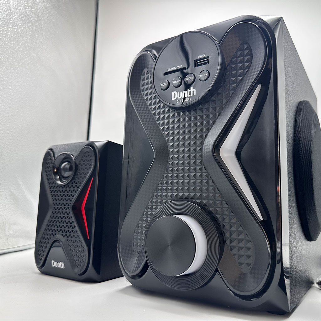 مكبر صوت احترافي أصلي DUNTH DU-SP833 – 8000W مع LED، بلوتوث، AUX، USB وراديو FM 🔊✨ - الصورة 2