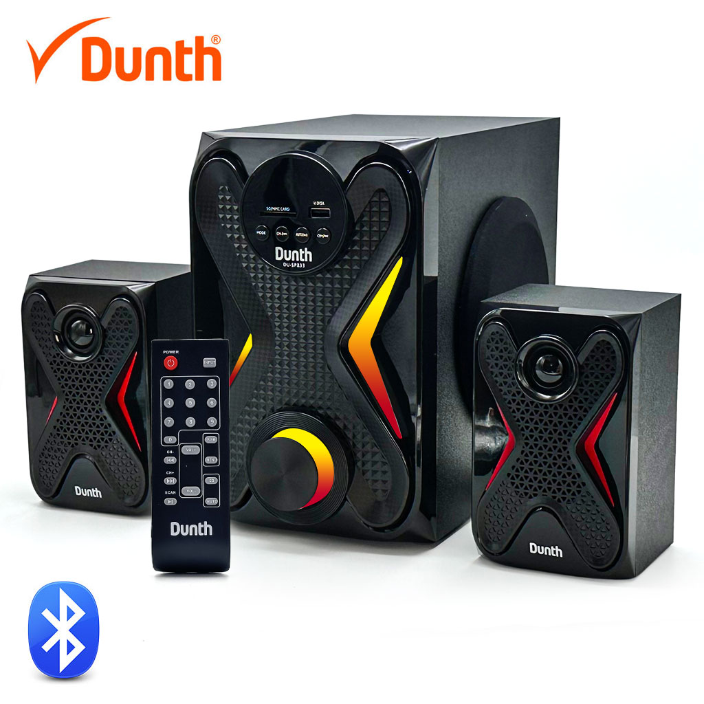 مكبر صوت احترافي أصلي DUNTH DU-SP833 – 8000W مع LED، بلوتوث، AUX، USB وراديو FM 🔊✨