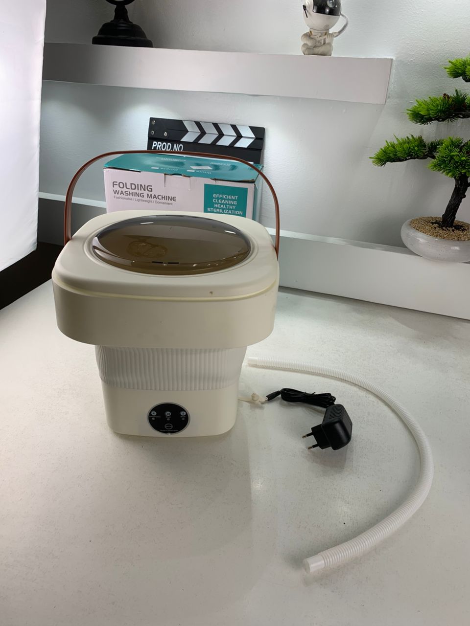 غسالة ملابس محمولة صغيرة قابلة للطي – 3 برامج مع وظيفة التجفيف 🧺✨ - الصورة 14