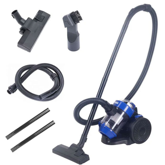 مكنسة كهربائية Kitchen–Lab بدون كيس 4 في 1 – قوة 1400 واط Multi-Cyclonique 🧹✨