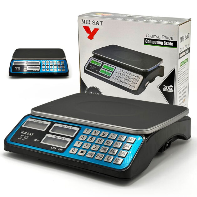 ميزان Mir–sat الإلكتروني ACS-209 –دقيق وعملي لوزن حتى 30 كجم ⚖️