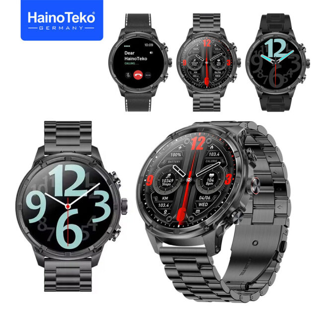 ساعة Hai-no Te-ko RW-60 MAX الأصلية – مصباح مدمج، تصميم عصري، مع 3 أساور أنيقة- ⌚✨
