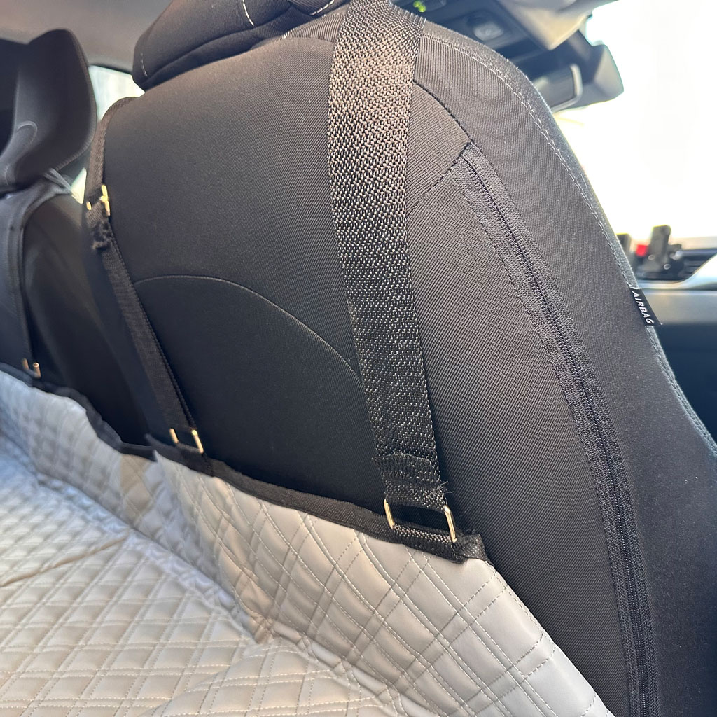 ماطلا سيارة قابلة للطي مع أحزمة قوية للمقعد الخلفي 🚗🛏️ - الصورة 4