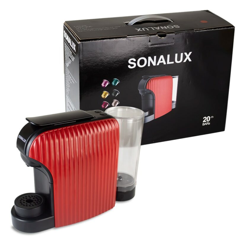 ماكينة قهوة Son– alux Nes– presso بقوة 1400 واط وضغط 20 بار ☕✨ - الصورة 5