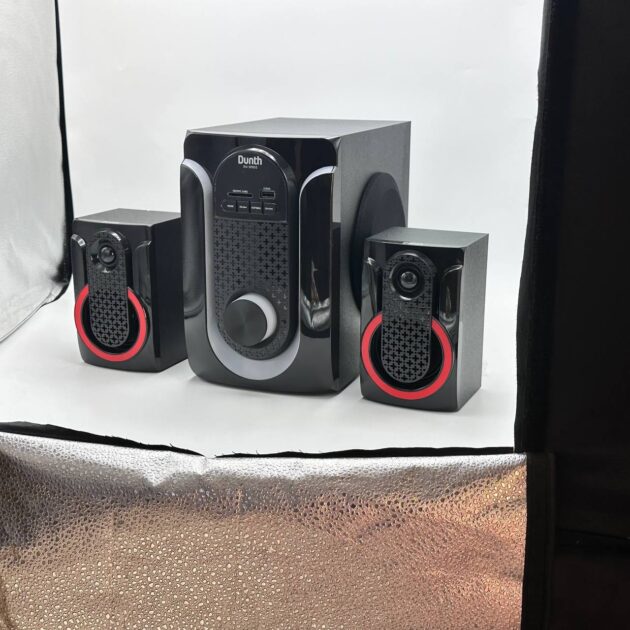 مكبر صوت احترافي أصلي DUNTH DU-SP832 – 8000W مع LED، بلوتوث، AUX، USB وراديو FM 🔊✨-