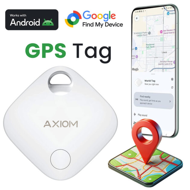 جهاز تعقب ذكي  GPS Tag – يعمل مع تطبيق Google Find My Device 📍🔎