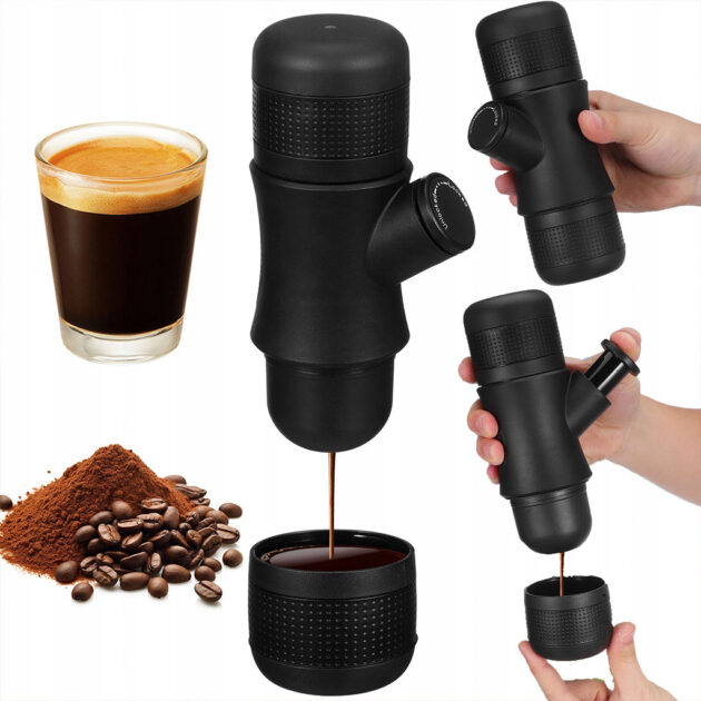 ماكينة إسبريسو محمولة – مثالية للسفر والأنشطة الخارجية ☕