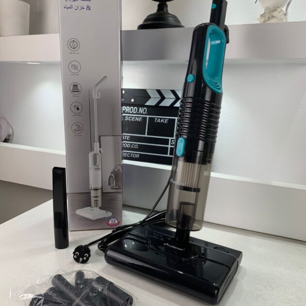 مكنسة Multi-smart كهربائية 12 في 1 – تنظيف جاف ورطب مع خزان ماء وغبار 🧹✨